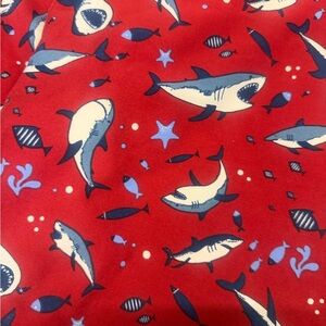 NWOT LuLaRoe Red Shark Fish Print TC2 Leggings